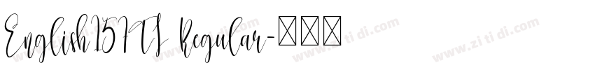 English157TL Regular字体转换